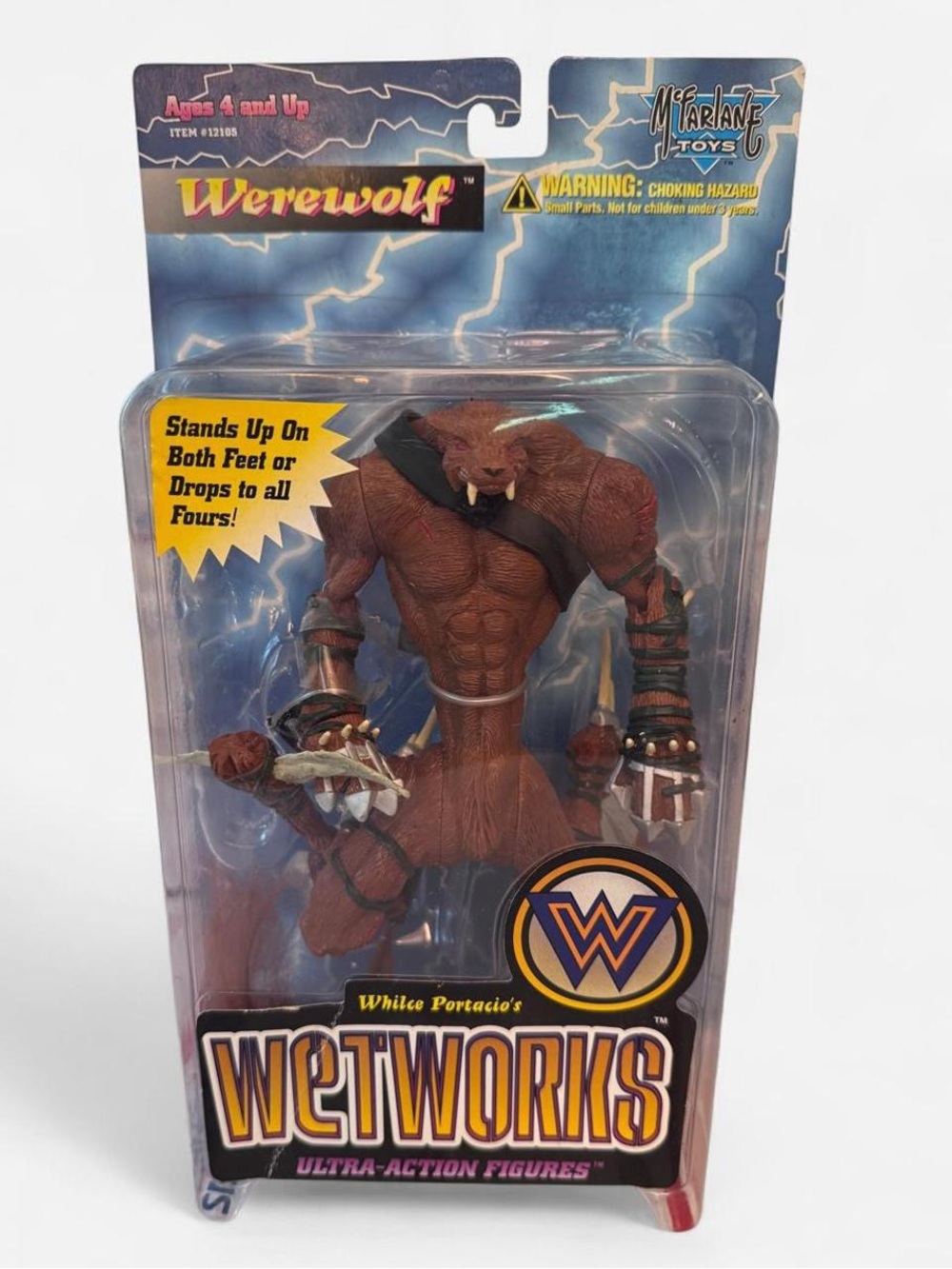 Vintage 1995  McFarlane Wetworks Werewolf Action Figure NIB Sealed